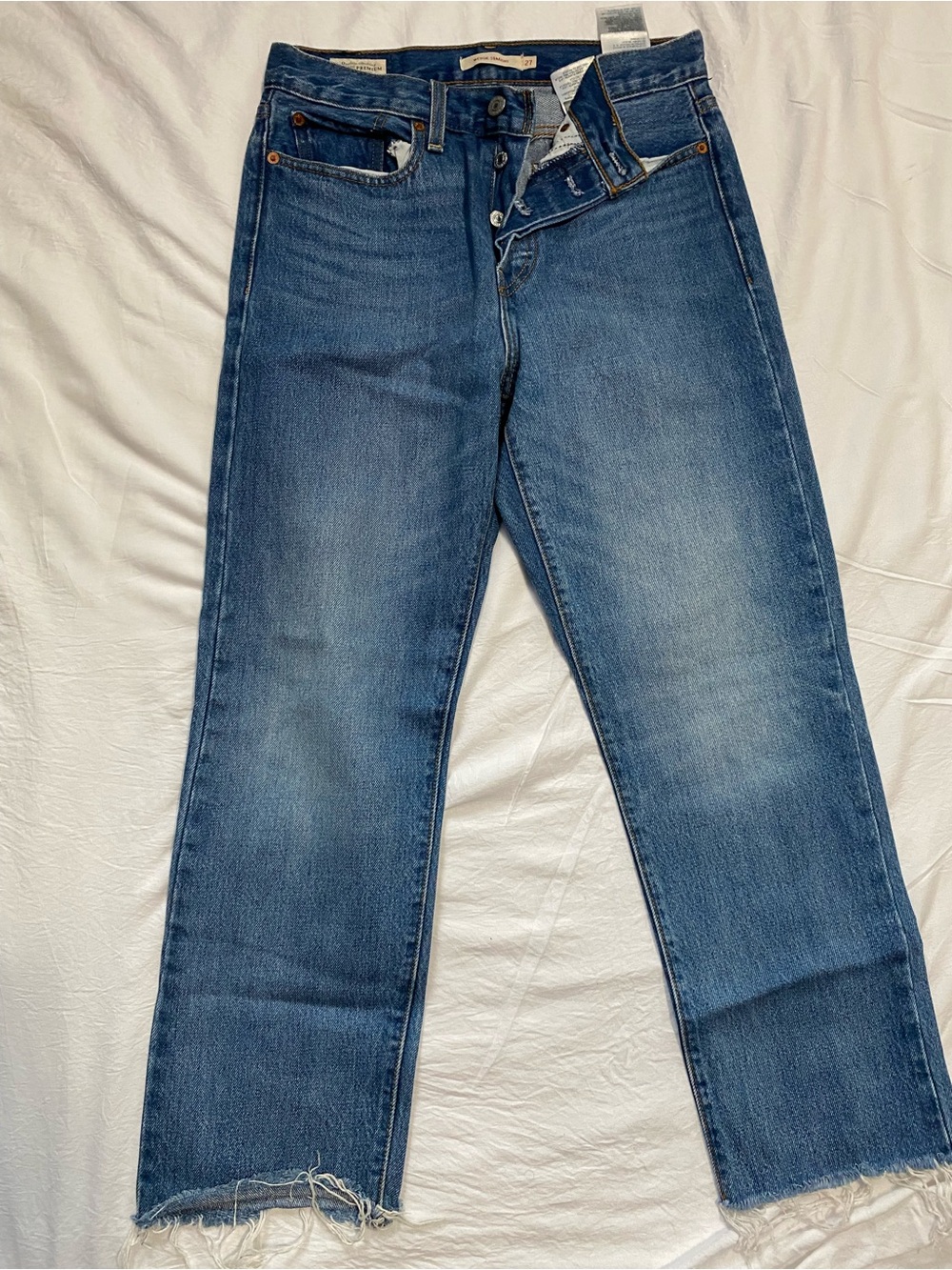 Levi's Women's Blue Straight-Leg Jeans